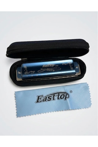 Easttop Blues Diatonic 10 Delikli Ağız Mızıkası T008k Mavi