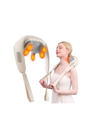 Kochler Şarjlı Boyun, Kol, Omuz Ve Bacak Masaj Aleti Derin Doku Titreşimli Masaj Cihazı Bej