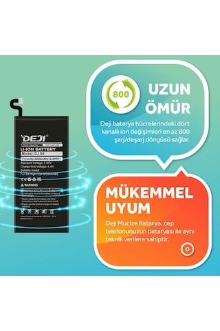 Samsung Galaxy Uyumlu S8 Batarya Mucize Batarya Deji 3220mah