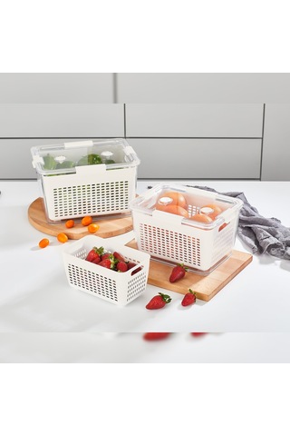 Selka Home Lavin Saklama Kabı 4 L Ekru