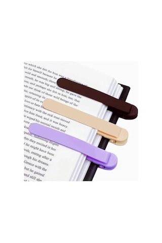 3 Adet Otomatik Kitap Ayracı Silikon, Okumak Için Kitap Işaretleri Akıllı Ayraç