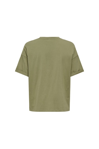 Only Onlcia S/s Foldup Prnt Top Kadın T-shirt 15366009 Yeşil