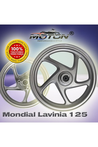 Mondial Lavinia 125 Ön Jant 12 İnç Gri
