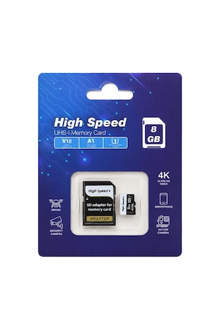 Elba High Speed 8gb A1 V10 U1 Micro Hafıza Kartı Class10
