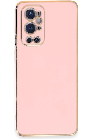Newface - 218 - One Plus 9 Pro Kılıf Volet Silikon - Csmo-tex - - Pembe