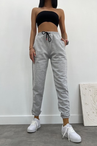 Blackjack Giyim Unısex Slim Fit Jogger Eşofman Altı Gri