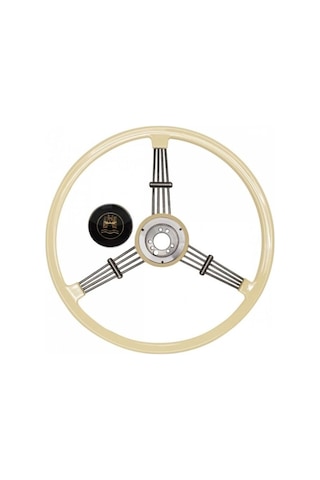 Flat 4 Ivory Banjo Direksiyon Klasik Vw - Porsche Retro Steering Wheel Direksiyon Simidi Beyaz