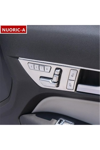 Mercedes Benz E Sınıfı Coupe W207 C207 W20 E200 E260 E300 2009-2013 İçin Gümüş Araba Kapı Paneli Döşeme Şeridi, 4 Adet