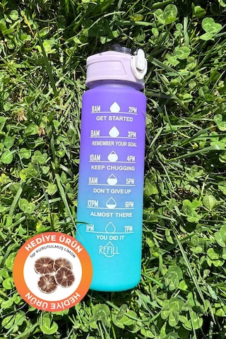 Pikas Motivasyonel Su Matarası Su Şişesi Suluk 900 Ml Tritan Spor Salonu Su Şişesi Bpa Içermez Suluk Çok Renkli