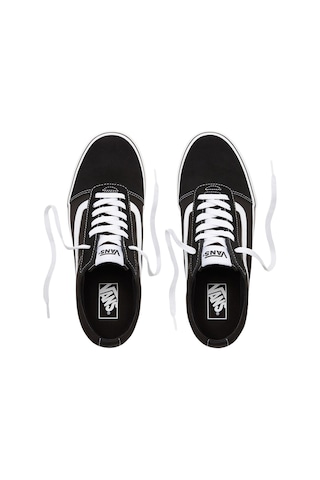 Vans VN0A36EMC4R1 MN Ward Suede Canvas Ayakkabı Beyaz - Siyah