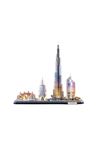 3D Puzzle Dubai 182 Parça LED Işıklı