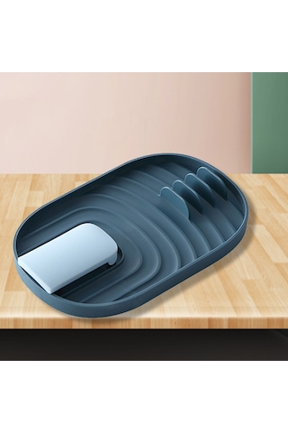 Wezone Katlanabilir Mutfak Aleti Askısı - Kaşık, Spatula Ve Tencere Kapağı Tutucu, Su Sızdırmaz