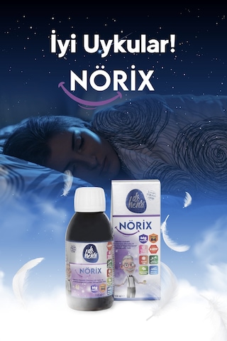 Nörıx Uyku Şurubu Valerıan, Melısa Ve 5-htp İçeren Vıtamın Katkılı 150 Ml