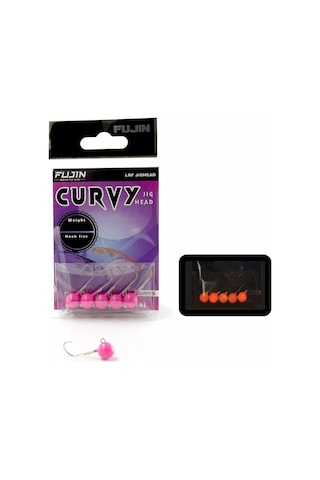 Fujin Curvy Pink Glow Jig Head (489823090)