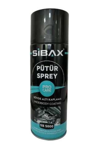 Sibax Gövde Altı Koruma Darbe Koruyucu Pütür Sprey Siyah 400 Ml