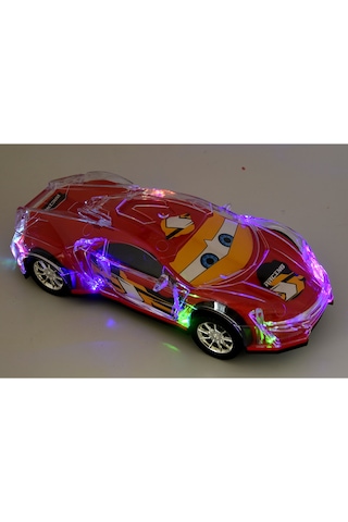 Cars Şimşek Mcqueen Araba Müzikli Işıklı Çarp Dön Oyuncak 25Cm