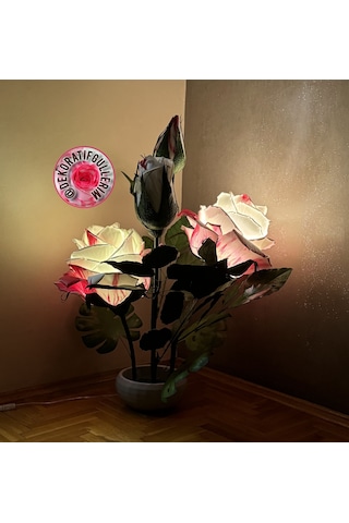 Favorite Beyaz Lambader 112cm 2,5kg 220volt Dekoratif Organik