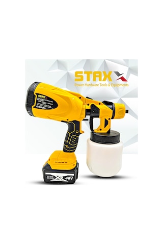 Staxx Power Çift Akülü Sprey Boya Tabancası Dezenfektan Püskürtme