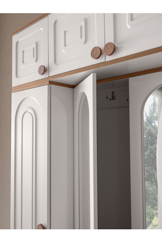 Mango Mdf Portmanto Krem - Meşe