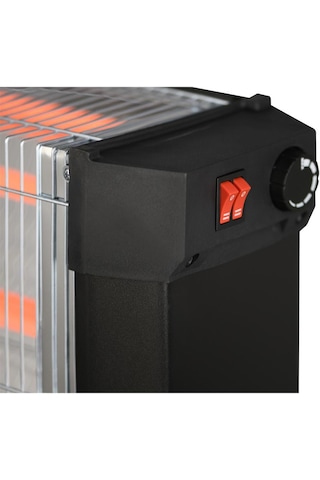Kumtel KS-2760 2200 W Quartz Isıtıcı Siyah