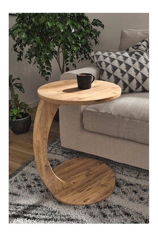 C Sehpa Zigon Sehpa Orta Sehpa Koltuk Sehpası Ofis Sehpası Çam