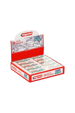 Bigpoint Dust-Free Silgi Beyaz - Büyük Boy 20'li Kutu