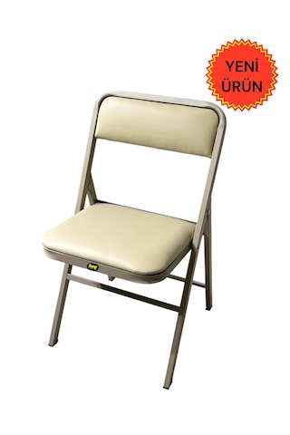Katlanır Kamp Sandalyesi Cappuccino Piknik Sandalyesi Kapuçino Deri Cappuccino