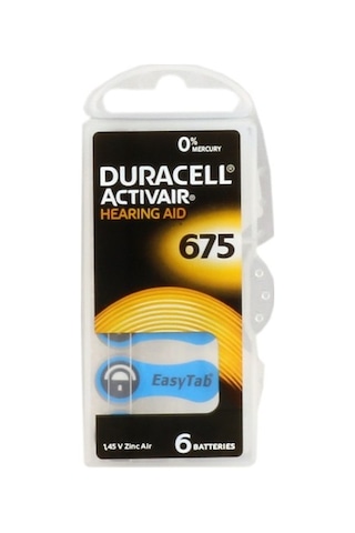 DURACELL KULAKLIK PİLİ 675 DURACELL KULAKLIK PİLİ 675