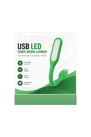 Esnek Usb Led Lamba Powerbank Laptop Ve Pc İçin Taşınabilir Gece Lambası Ve Kitap Okuma Işığı