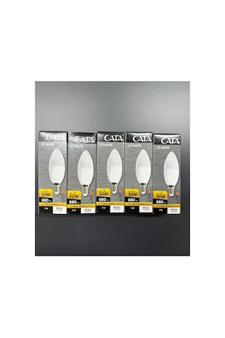 Ct4079- 5 Adet İnce Duy Led Lamba-beyaz Işık 680lm E14 Ct4079- 5 Adet İnce Duy Led Lamba-beyaz Işık 680lm E14