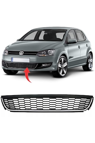 Vw Polo Ön Tampon Orta Izgara Nikelajlı 2010-2014 6r0853671