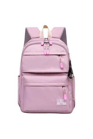 Kore Tarzı Şık Ve Fonksiyonel Büyük Kapasiteli Kız Öğrenci Sırt Çantası, Okul Ve Günlük Kullanım İçin Moda Tasarım Mor