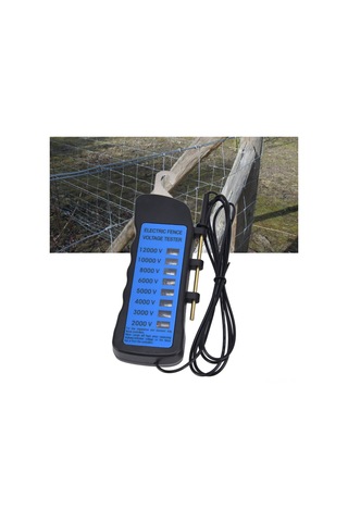 Hangfox Çiftliklerde Su Geçirmez 2000-12000v Elektrik Tellere Voltaj Ölçer, 8 Neon Işık Gösterici, Abs Malzeme
