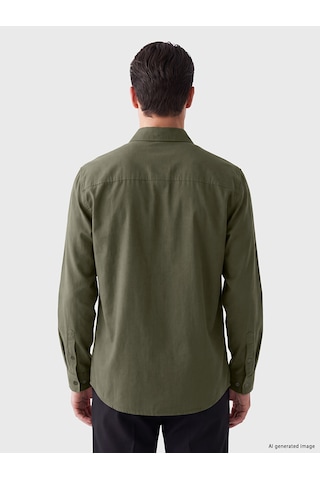 Lcw Eco Haki Regular Fit Oxford Erkek Gömlek