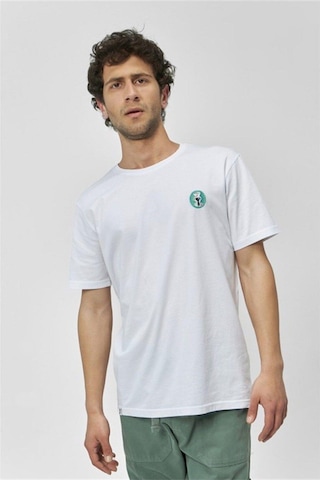 The Socks Company Dancer Bisiklet Yaka Rahat Kalıp Nakışlı Beyaz Unisex Kutulu T-shirt-1818 Beyaz