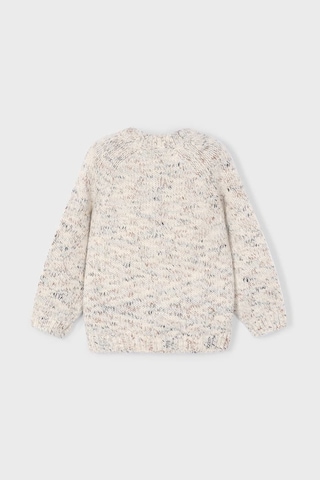 Erkek Çocuk Reglan Kollu Kırçıllı Triko Kazak - Bej Bej