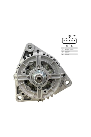 24v Alternatör Dinamo Bosch Tipi 100 A 5 Fiş Yan Soketli .-s-ıg-l-w Man Tga