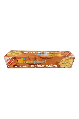 Niceplast Kesimsiz Yağlı Fırın Pişirme Kağıdı - 37 Cm. X 50 Metre - 5 Paket