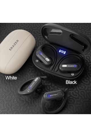 Teltree Bt5.3 Kablosuz Kulaklık, Su Geçirmez Spor Kulak İçi Kulaklık, Gürültü Önleyici, Dijital Ekran Ve Mikrofonlu, Uzun Pil Ömrü