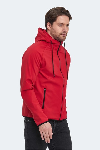 Slazenger Rangı Erkek Kapüşonlu Kırmızı Mont & Kaban Kırmızı