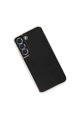 Gld-spt- Newface Samsung Uyumlu Galaxy S21 Kılıf Volet Silikon - Siyah