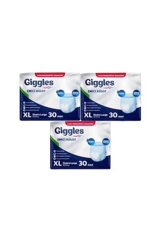 Giggles Hasta Bezi Yetişkin Emici Külot Ekstra Büyük Xl 90 Adet XL
