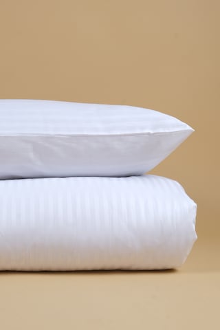 Tokyo Serisi %100 Pamuk Saten 2 Adet Yastık Kılıfı 50 70cm Beyaz