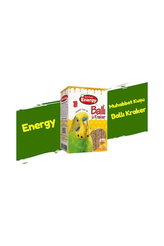 Energy Muhabbet Kuşu Ballı Kraker 3 Paket 30 Adet