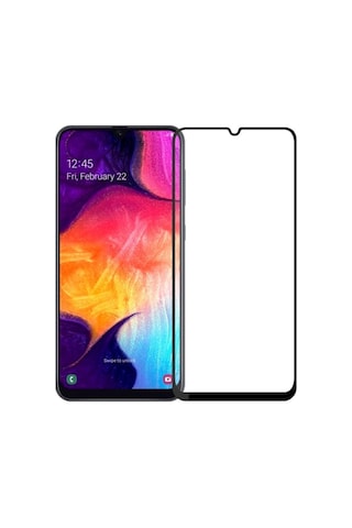 Samsung Galaxy A50 İle Uyumlu Şeffaf Ekranı Tam Kaplayan 5d Cam Kırılmaz Cam Ekran Koruyucu