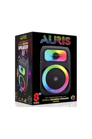 Auris Kln130 25w 8 İnç Mikrofonlu Rgb Bluetooth Hoparlör