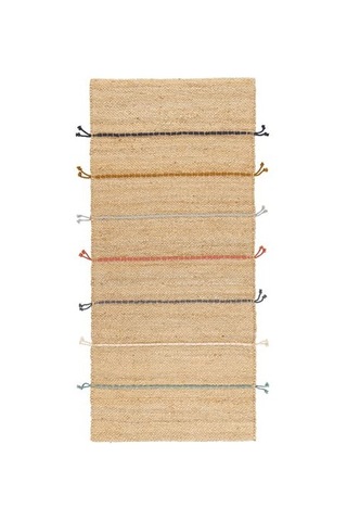 Ikea Raklev El Dokuması Jüt Halı, Natürel-çok Renkli, 70x160 Cm, Dikdörtgen Çok Renkli
