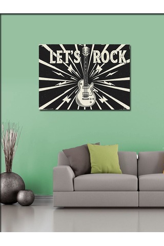 Kanvas Tablo Rock Ve Gitar Posteri
