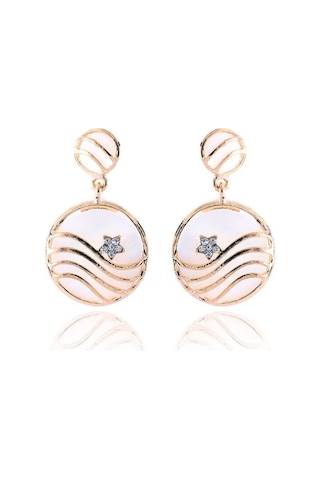 Tkpe00894 Zirkon Taşlı Gün Batımı Küpe K2 Diğer