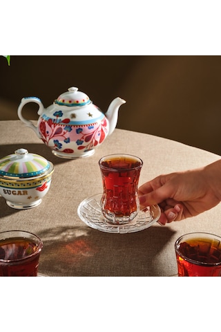 Rcr Etna 12'li Çay Bardağı Takımı 140 Ml Şeffaf